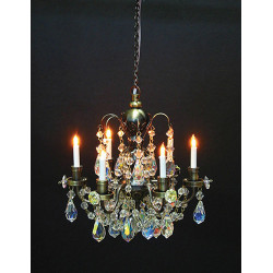 Nostalgia Crystal 6-Arm Chand