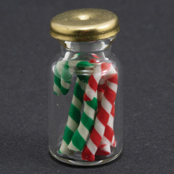 CANDY CANE JAR, 1PK