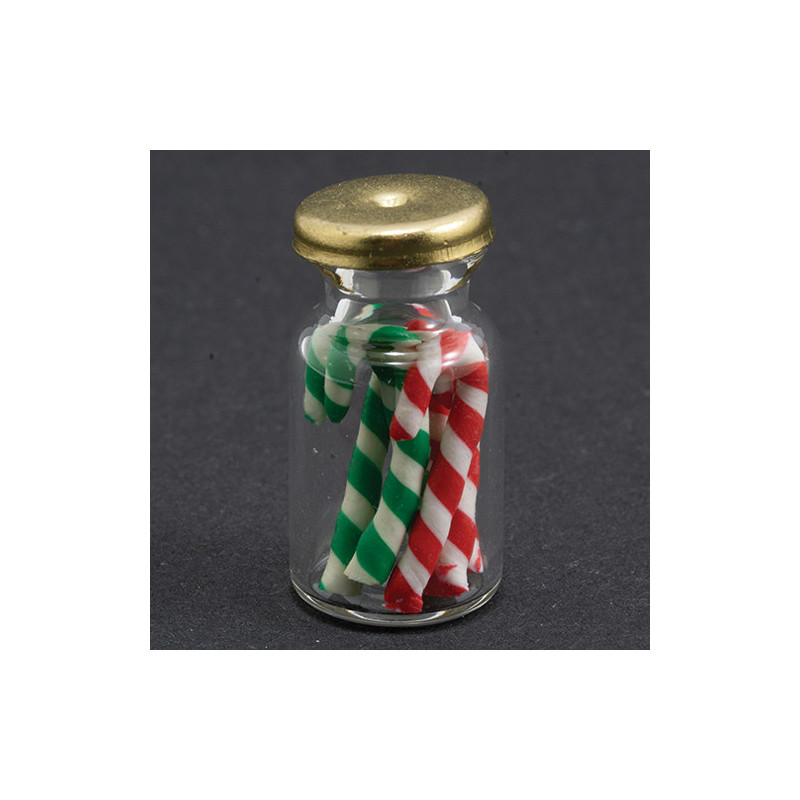 CANDY CANE JAR, 1PK