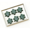 XMAS TREE COOKIES ON SHEET