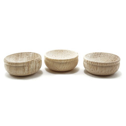 WOODEN BOWLS, 3/PC
