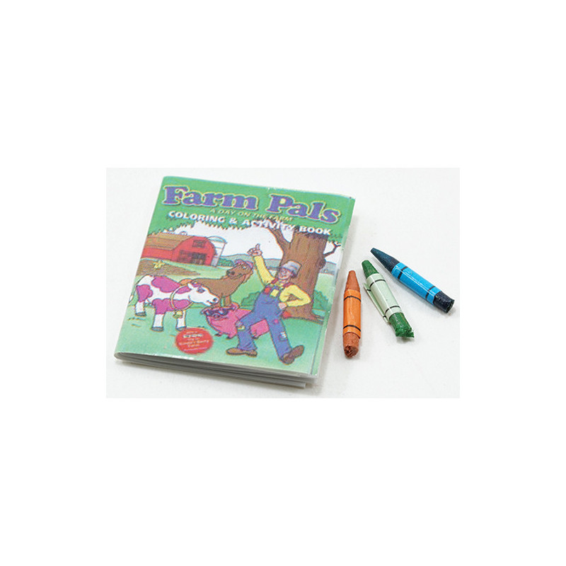 Coloring Book & Crayons