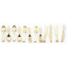12PC GOLD FLATWARE