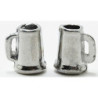 PEWTER BEER MUGS, 2PK