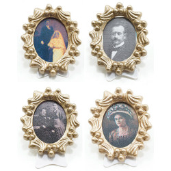 DECOR OVAL PICT. FRAME, ASSTD PIC MN4205