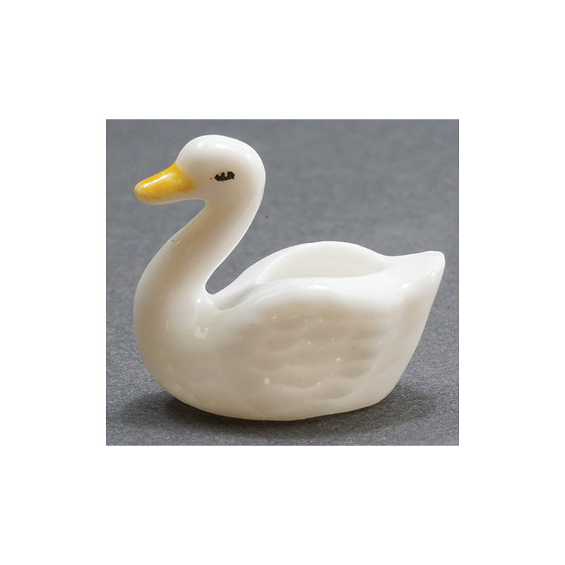 GLASS SWAN PLANTER