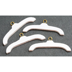 CLOTHES HANGER 4/PK WHITE (MN125B)