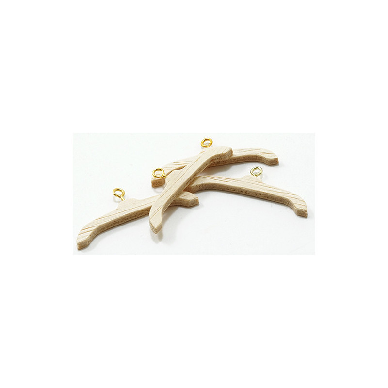 CLOTHES HANGER, UNFINISHED 4/PK