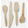 WOODEN KITCHEN UTENSILS, 4/PC