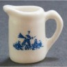 PORCELAIN PITCHER WHT/BLUE