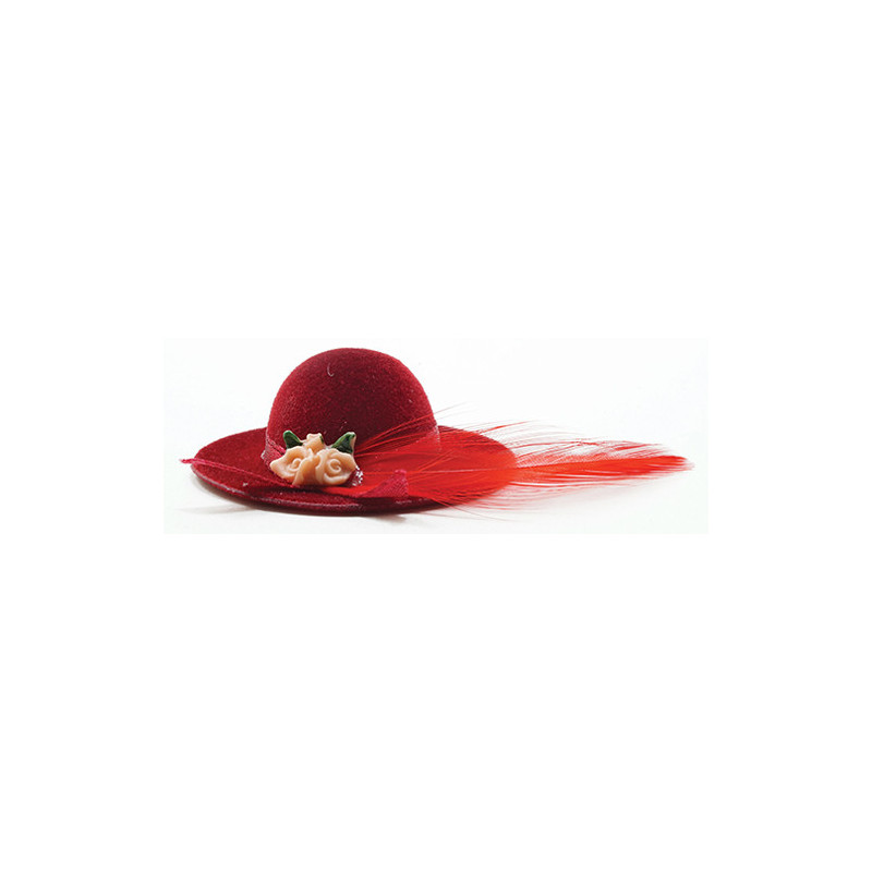 RED HAT WITH FEATHER