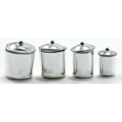 CANISTER SET, STAINLESS STEEL, 3PC