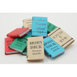BOOKS/12, LARGE W/PRINTED COVERS TITLE A