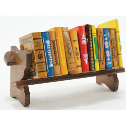 BOOKS W/ BOOKSHELF