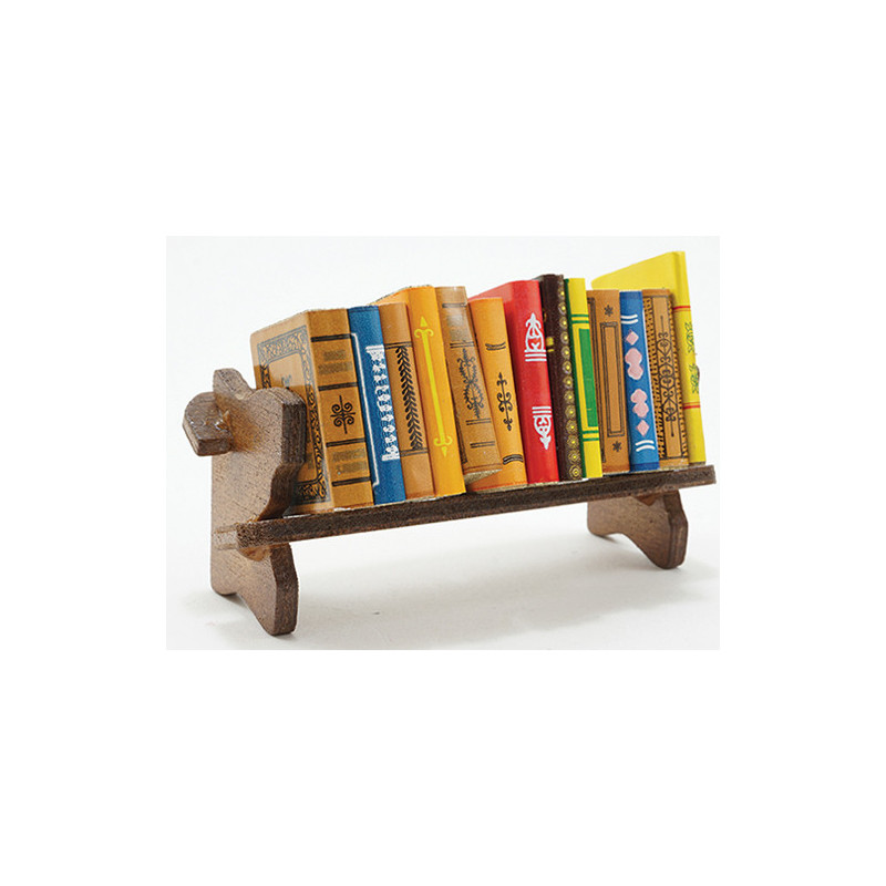 BOOKS W/ BOOKSHELF