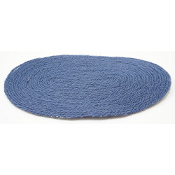 NAVY BLUE RUG, LARGE