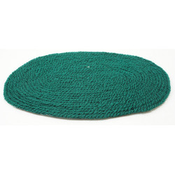 HUNTER GREEN RUG, LARGE