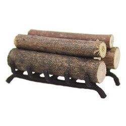 FIREPLACE GRATE W/WOOD