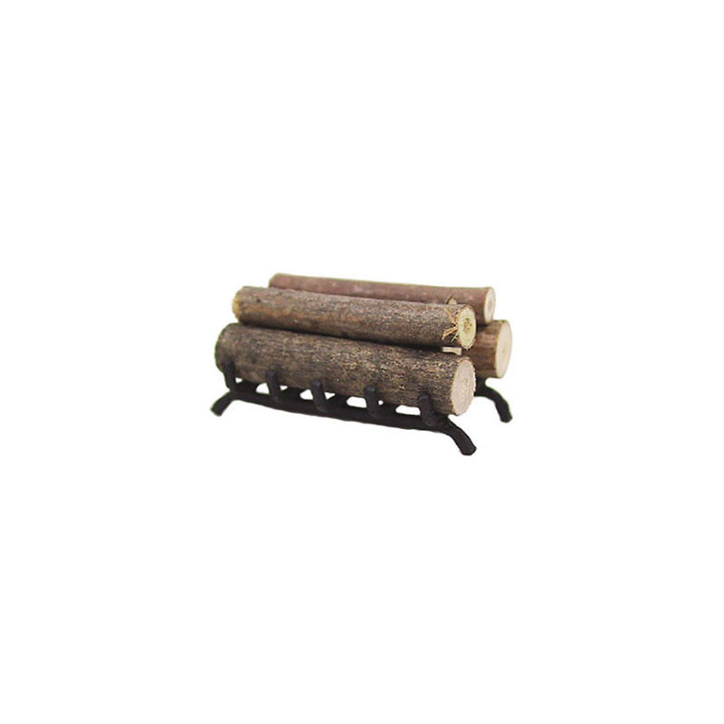 FIREPLACE GRATE W/WOOD