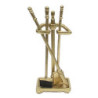 GOLD FIREPLACE SET 4PCS.