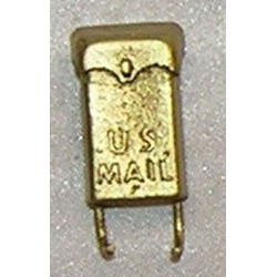 MAILBOX,WALL, GOLD COLOR