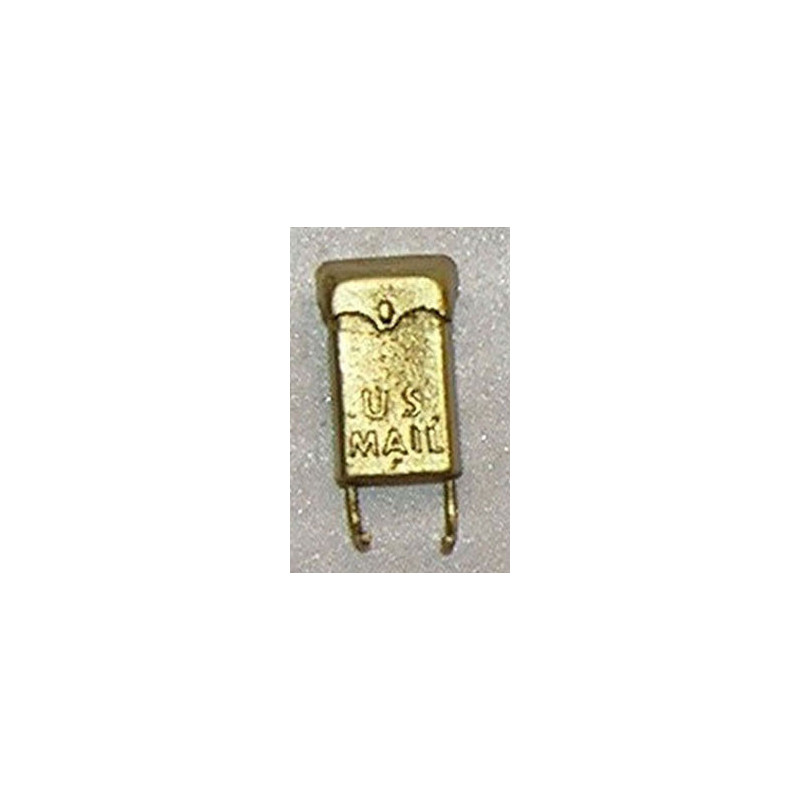 MAILBOX,WALL, GOLD COLOR