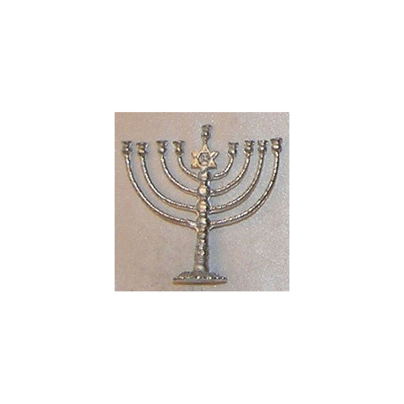 MENORAH,LG, SILVER COLOR