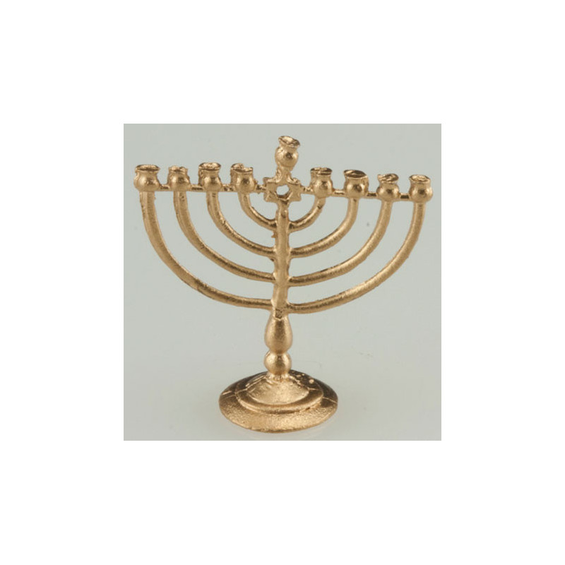 SMALL GOLD MENORAH