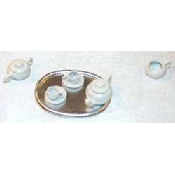 TOY TEA SET/WHITE - 8PCS