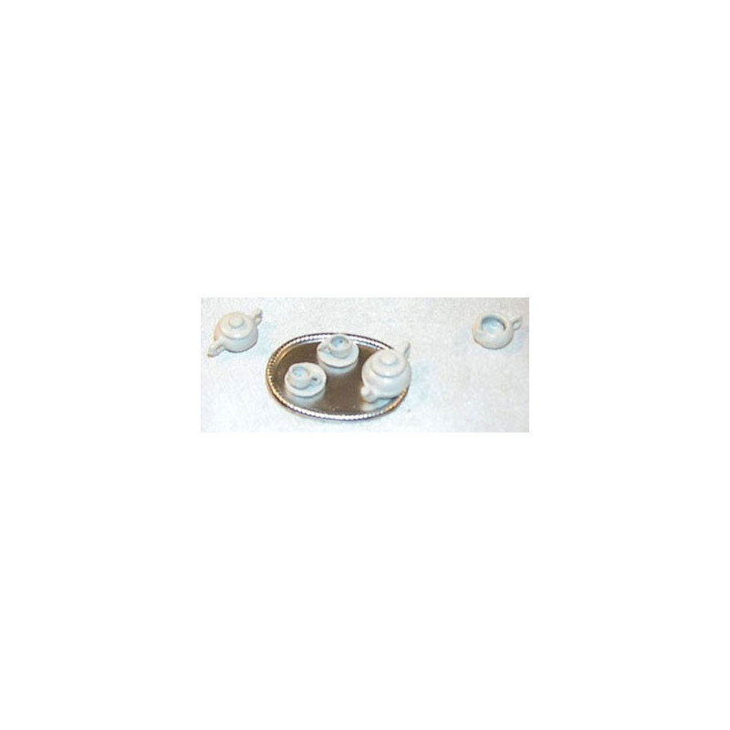 TOY TEA SET/WHITE - 8PCS