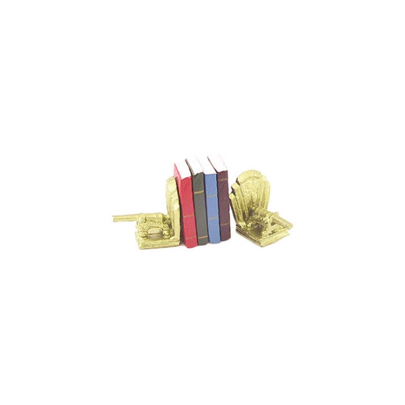 CANNON BOOKENDS W/BOOKS