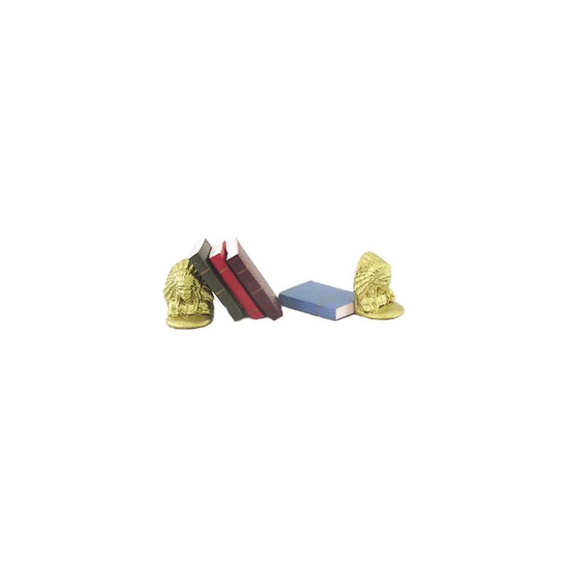 INDIAN BOOKENDS W/BOOKS