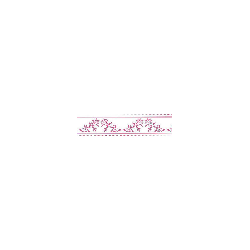 BORDER: ACORNS, PURPLE ON WHITE