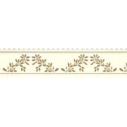 BORDER: ACORNS, BROWN ON CREAM