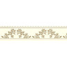 BORDER: ACORNS, BROWN ON CREAM