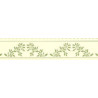 BORDER: ACORNS, GREEN ON CREAM