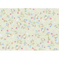 6 pack Wallpaper: Rococo Silk, Green