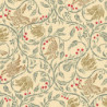 6 pack Wallpaper: Birds & Berries, Cream Background