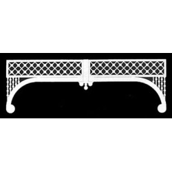 Grilles: Painted Lady, 2/pk, 9-3/8 Wide
