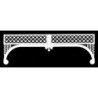 Grilles: Painted Lady, 2/pk, 9-3/8 Wide