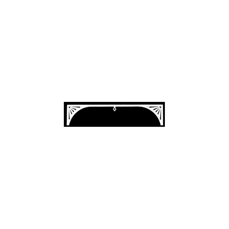 Grilles: Sunray Arch, 2/pk, 8-7/8 Wide