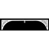 Grilles: Sunray Arch, 2/pk, 8-7/8 Wide