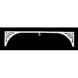 1/2 SCALE: GRILLE: SUNRAY ARCH, 2/PK