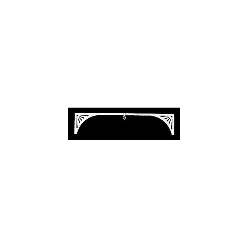 1/2 SCALE: GRILLE: SUNRAY ARCH, 2/PK