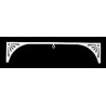 1/2 SCALE: GRILLE: SUNRAY ARCH, 2/PK