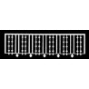 Grille, 7-1/8 W X 2 H