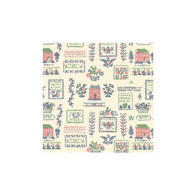 3 pack Wallpaper: Mini Sampler, Green (pink)