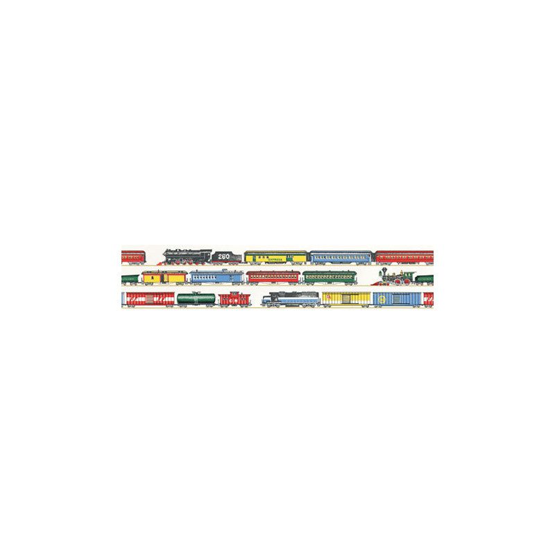 3 pack Wallpaper: Choo Choo Border, Multi