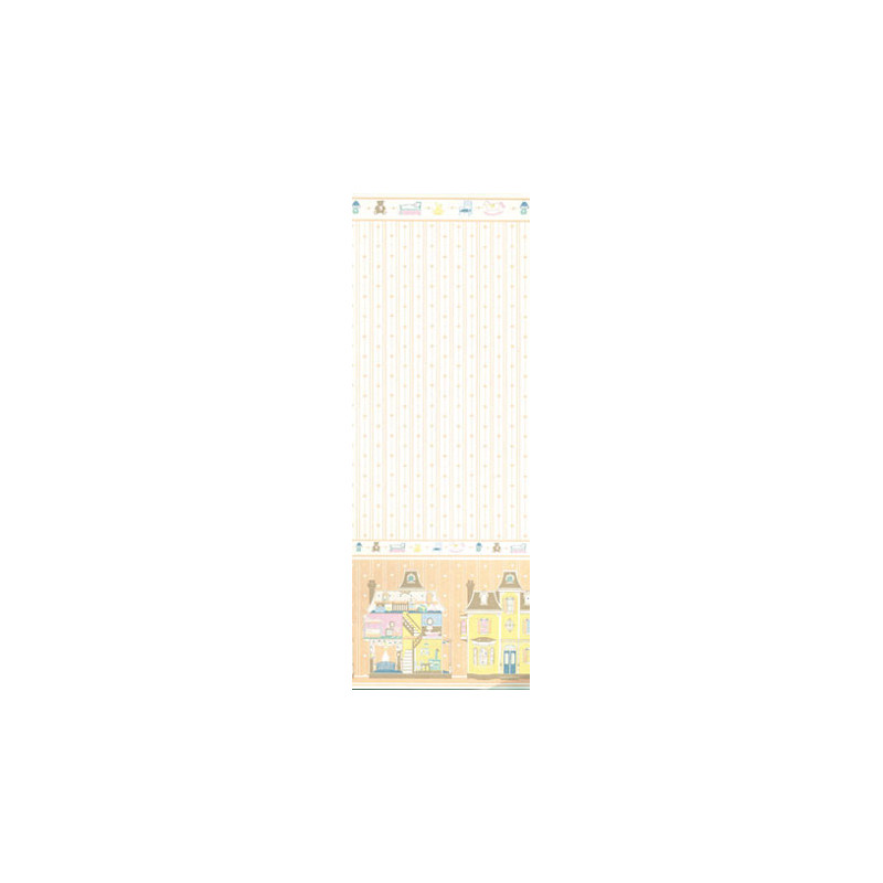 3 pack Wallpaper: Dollhouse Fantasy, Peach