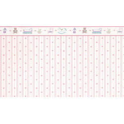3 pack Wallpaper: Dollhouse Hearts, Pink